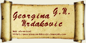 Georgina Mrdaković vizit kartica